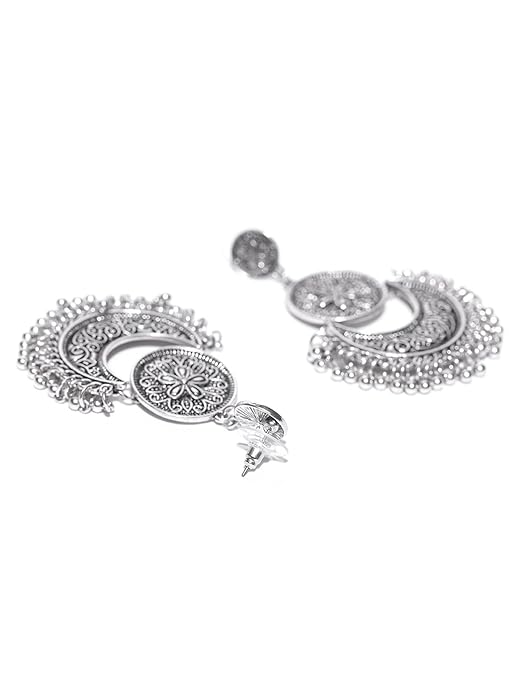 YouBella Fashion Jewellery for women Afghani Tribal Oxidised Dangler Earrings for Girls and Women